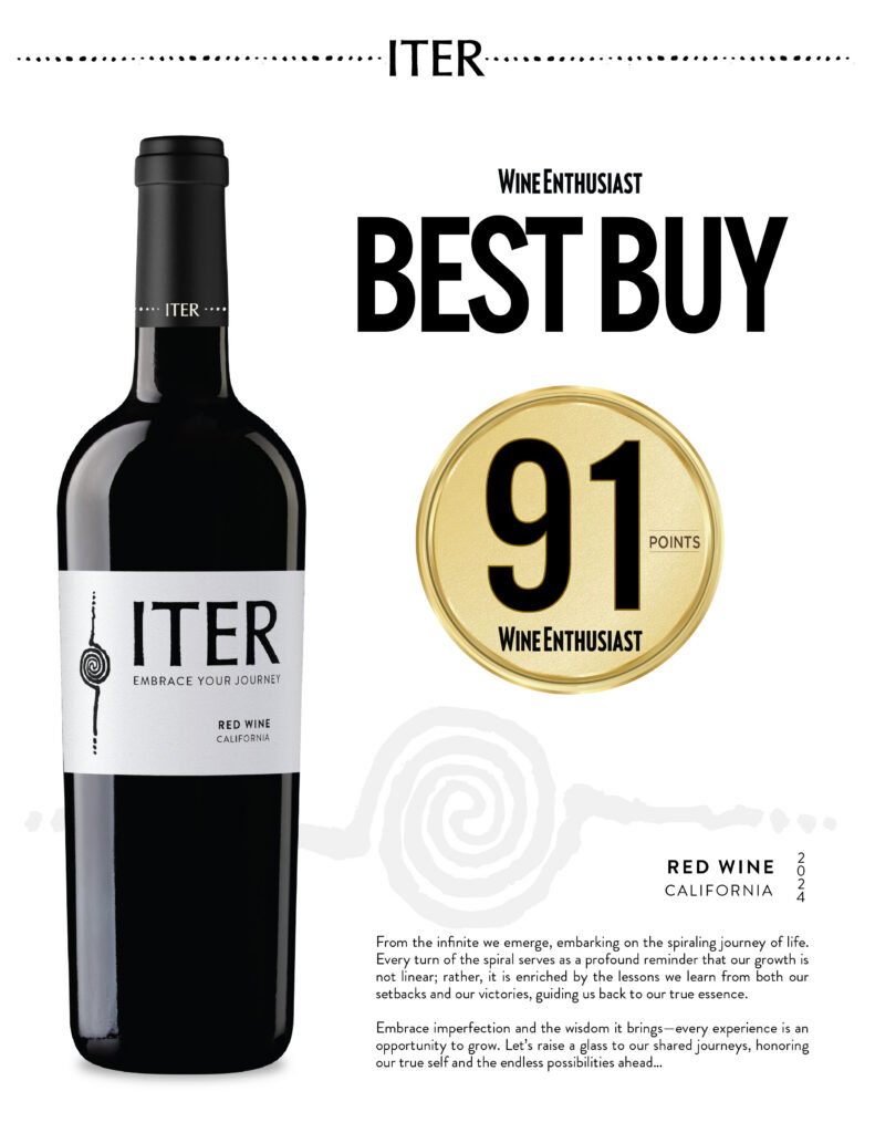 Iter Red Wine California 91 Points Wine Enthusiast Best Buy